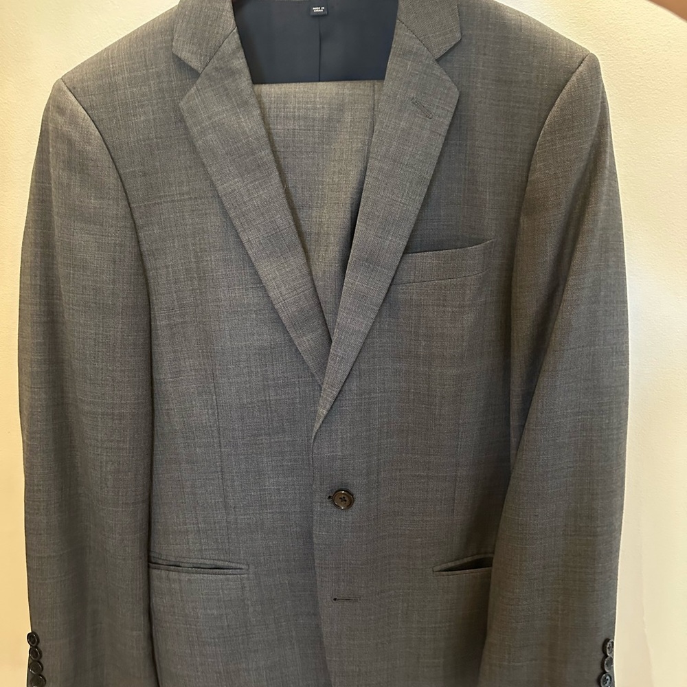 J. Crew Gray Suit Modern Cut